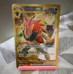 Pokemon TCG N's Zoroark ex 189/159 Sv09 Journey Together Hyper Rare Holo - Image 1