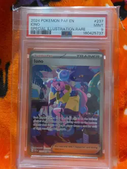 PSA 9 IONO 237/091 Super Rare Pokemon Card English PALDEAN FATES PAF EN - Image 2