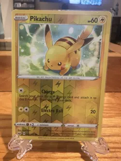 Pokemon Sword & Shield Pikachu Reverse Holo 065/202 - Image 1