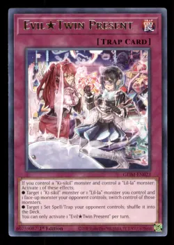 Yugioh Evil Twin Present #GEIM-EN023 Genesis Impact LP - Image 1