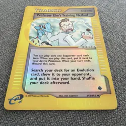 Pokemon TCG Professor Elm's Training Method 148/165 Expedition Reverse Holo LP - Image 2