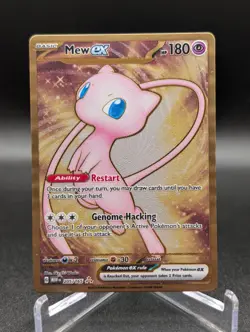 Pokemon TCG Mew EX Metal Gold NM 205/165 Scarlet & Violet 151 Promo Card - Image 1