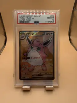 Pokemon Wigglytuff ex 189/165 SV2a Card 151 Super Rare Holo Japanese PSA 10 - Image 1
