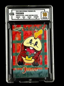 2024 Pokemon CG 10 Pristine FUECOCO Christmas Data TCG XMAS Holiday CGC PSA - Image 1