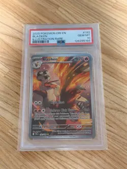Pokemon TCG Blaziken Illustration Rare Card #192/182 Destined Rivals PSA 10 - Image 1