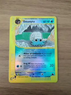 Pokemon Card Omanyte Reverse Holo LP Skyridge 41/144 - Image 1
