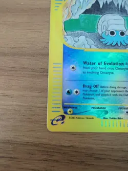 Pokemon Card Omanyte Reverse Holo LP Skyridge 41/144 - Image 2