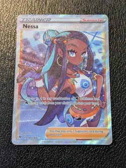 Pokemon Card TCG - Nessa 183/185 Ultra Rare Full Art Trainer Vivid Voltage NM - Image 1