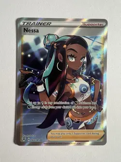 Pokemon Card TCG - Nessa 183/185 Ultra Rare Full Art Trainer Vivid Voltage NM - Image 2