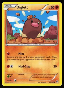 Diglett 58/146 C XY Pokemon Lightly Played - Image 1