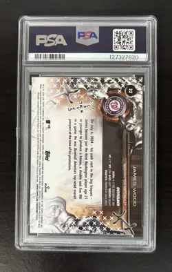 2025 Topps Chrome x Cactus Jack James Wood #22 Washington Nationals PSA 10 - Image 2