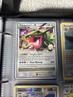 Rayquaza C Lv. X DP47 Diamond & Pearl Black Star Promo Holo - Damaged - Image 1