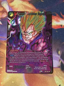 Dragon Ball Super Card - Supreme Showdown Vegeta TB2-005 SR Foil NM CCG TCG - Image 1
