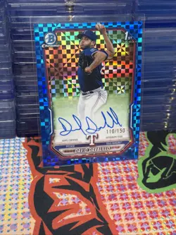 David Davalillo 2026 Bowman #CPA-DDA Blue X-Fractor Chrome 1st RC Auto /150 - Image 1