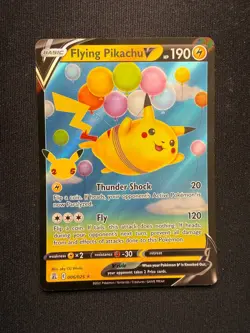 Pokemon TCG Flying Pikachu V 006/025 - Holo Ultra Rare - Celebrations - NM - Image 2