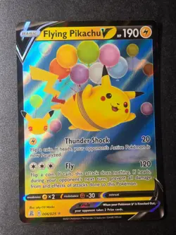 Flying Pikachu V 006/025 NM Celebrations Holo V Rare Pokemon - Image 1
