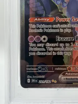 2025 POKEMON DRI EN-DESTINED RIVALS #231 TEAM ROCKET'S MEWTWO EX PSA 10 - Image 5