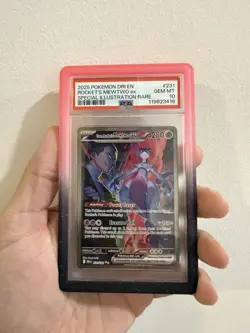 2025 POKEMON DRI EN-DESTINED RIVALS #231 TEAM ROCKET'S MEWTWO EX PSA 10 - Image 4