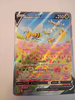 Pokemon TCG Beedrill V Alt Art 161/189 Astral Radiance Holo NM - Image 2