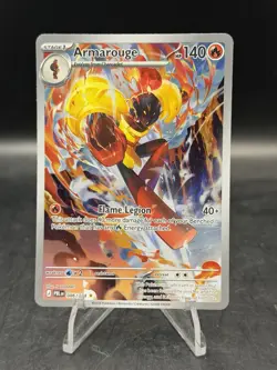 Pokemon TCG Armarouge 086/084 Me05: Pitch Black Illustration Rare Holo NM - Image 1