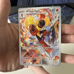 Armarouge 086/084 Illustration Rare | Pitch Black Pokemon Card Full Art Holo NM - Image 4
