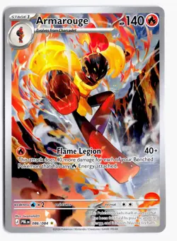Armarouge 086/084 Illustration Rare Pitch Black Pokemon Holo NM - Image 1
