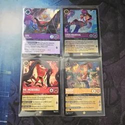 Disney Lorcana Wilds Unknown Trove Box Bulk Cards 3 Legendary 1 Epic HITS Bundle - Image 4