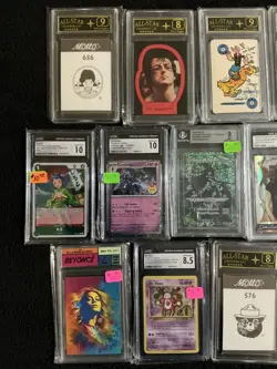 Huge 16 Graded NON SPORTS CARD LOT Pokemon ONE PIECE ANIME SLAB CGC all star - Image 2