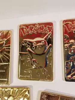 1999 23 Karat Gold-Plated Pokemon Card LOT Charizard Pikachu Mewtwo Jigglypuff - Image 4