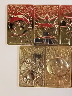1999 23 Karat Gold-Plated Pokemon Card LOT Charizard Pikachu Mewtwo Jigglypuff - Image 5
