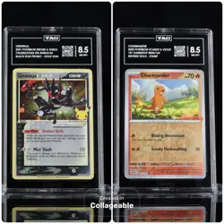 TAG 8.5 Graded Pokemon Lot- Greninja Gold Star & Charmander GameStop Stamp Promo - Image 1
