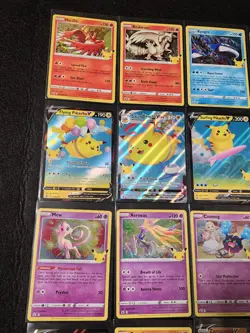 Pokemon Celebrations Complete Set 1-25 with GOLD MEW, Surfing Flying Pikachu lot - Image 2