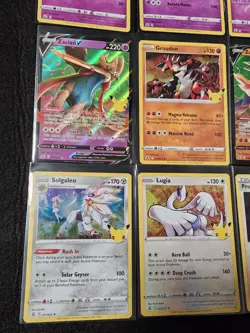 Pokemon Celebrations Complete Set 1-25 with GOLD MEW, Surfing Flying Pikachu lot - Image 4