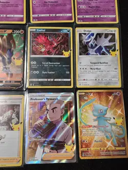 Pokemon Celebrations Complete Set 1-25 with GOLD MEW, Surfing Flying Pikachu lot - Image 5