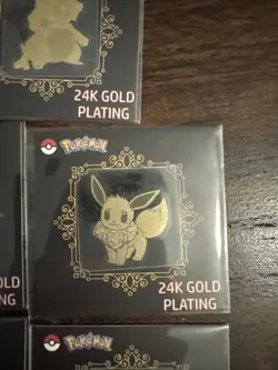 Pokemon TCG Chinese Striking Popping Candy 24k Gold Plating Stickers (LOT OF 17) - Image 3