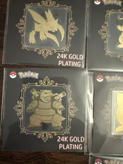 Pokemon TCG Chinese Striking Popping Candy 24k Gold Plating Stickers (LOT OF 17) - Image 4