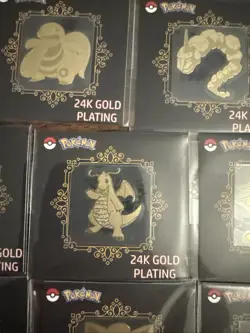 Pokemon TCG Chinese Striking Popping Candy 24k Gold Plating Stickers (LOT OF 17) - Image 5
