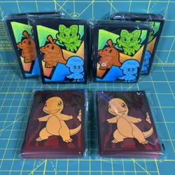 6 Pokemon Obsidian Flames Paldea Evolved ETB Card Sleeves Elite Trainer Box - Image 1
