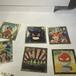1999 Pokemon Artbox Lot of Rare Gold Sticker Inserts G01-G11,G13,G15-16 14/18 - Image 2