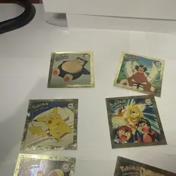 1999 Pokemon Artbox Lot of Rare Gold Sticker Inserts G01-G11,G13,G15-16 14/18 - Image 3