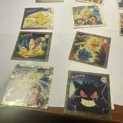 1999 Pokemon Artbox Lot of Rare Gold Sticker Inserts G01-G11,G13,G15-16 14/18 - Image 4