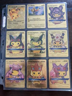 Pokemon Gold Foil Fan Art Card Lot Of 57 - Image 4