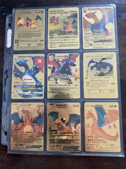Pokemon Gold Foil Fan Art Card Lot Of 57 - Image 5