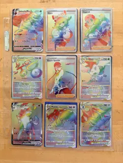 Pokemon Rainbow Rare Lot 18 Cards 2 Gold Secret VMAX VSTAR Cresselia NM Mint - Image 2