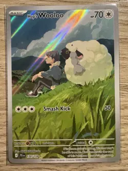 Pokemon TCG Journey Together Hop's Wooloo 170/159 Near Mint Illustration - Image 1
