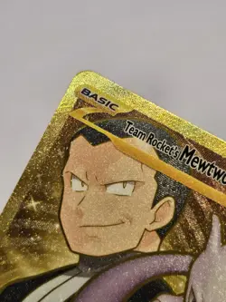 Team Rocket’s Mewtwo Ex 240/182 Gold Hyper Rare Destined Rivals Mint - Image 4