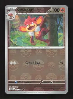 Simisear 015/086 Uncommon White Flare Pokemon Poke Ball Near Mint - Image 1