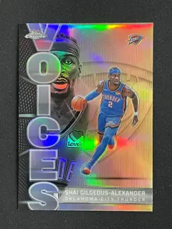Shai Gilgeous-Alexander 2025-26 Topps Chrome Voices Refractor #VS-3 - Image 1