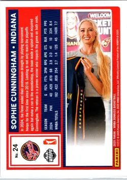 Sophie Cunningham 2025 Donruss WNBA #24 Indiana Fever - Image 2