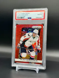 2013-14 Panini Prizm Alexander Ovechkin RED PULSAR COLOR MATCH POP 10 PSA 10 - Image 2